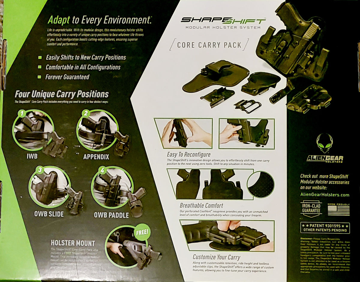 Glock 43X ShapeShift جراب مسدس