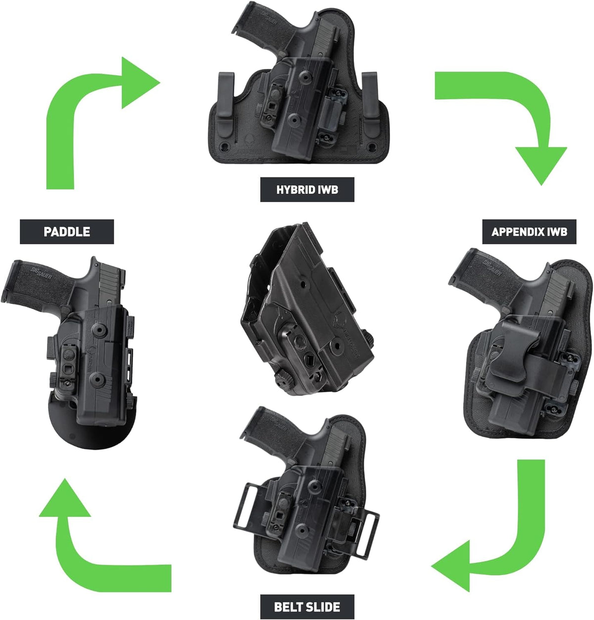 Glock 43X ShapeShift جراب مسدس