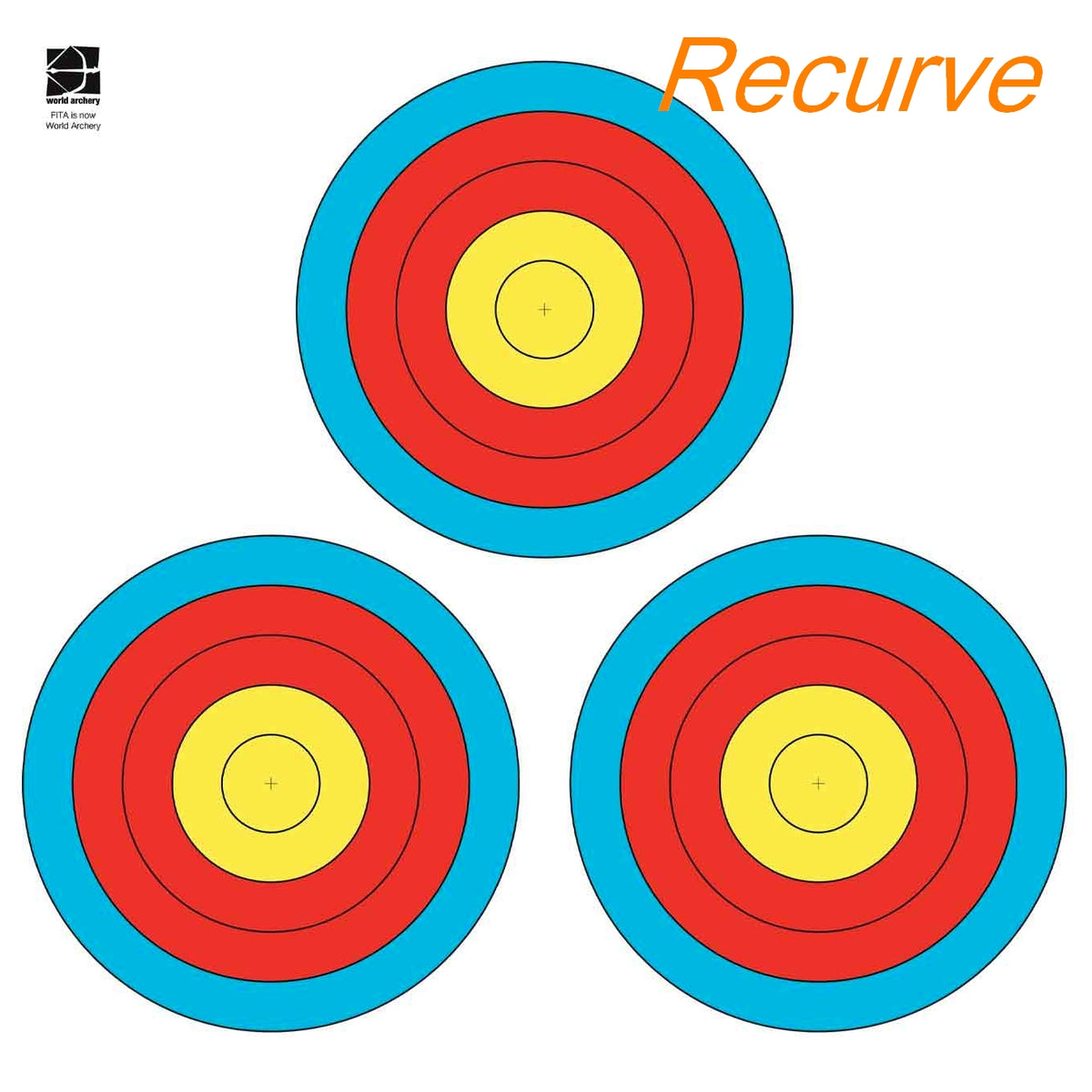 Target Face 40cm 3Spots Polyester هدف