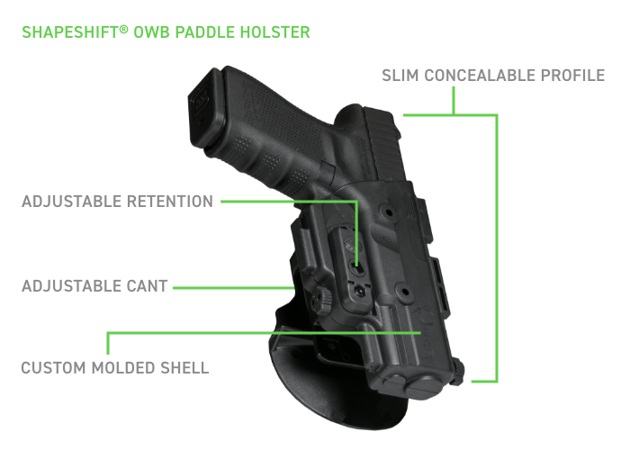 Glock 43X ShapeShift جراب مسدس
