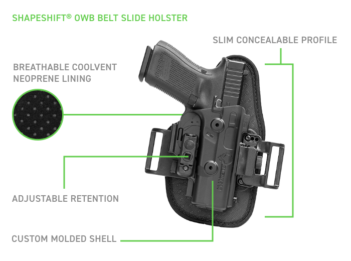 Glock 43X ShapeShift جراب مسدس