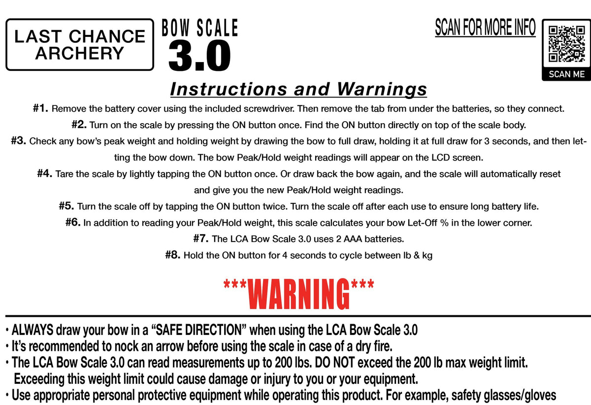 Last Chance Scale 3.0