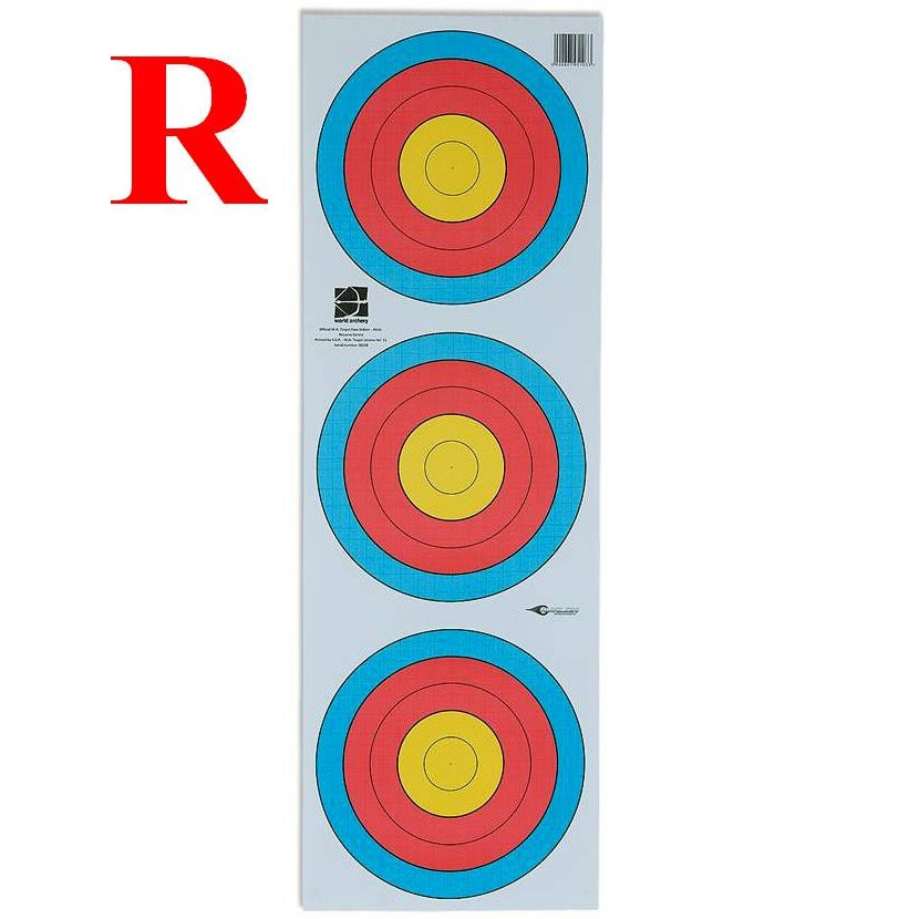 Target Face 3Spots Vertical هدف ورقي ثلاثي رأسي