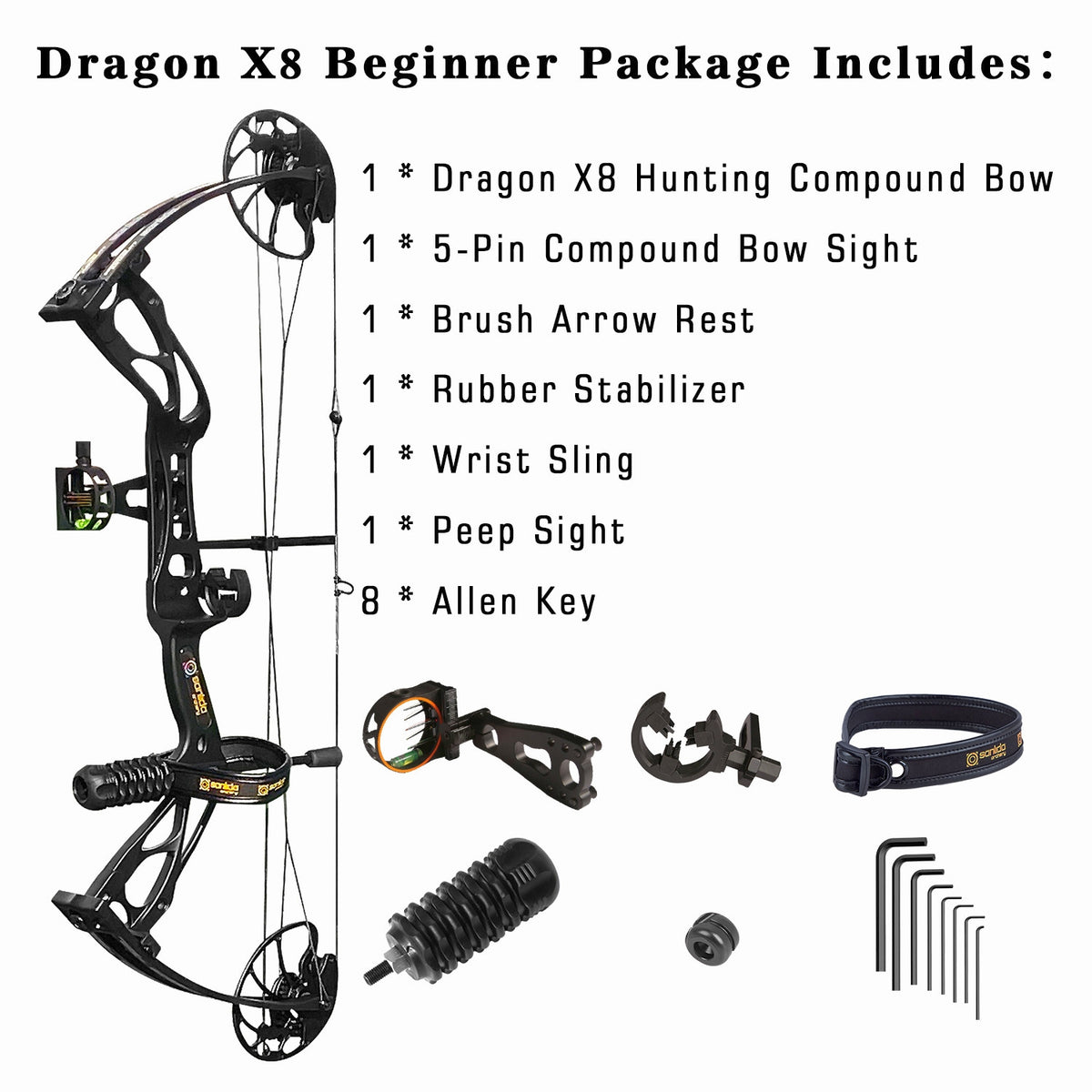 SANLIDA X8 Dragon Compound Bow