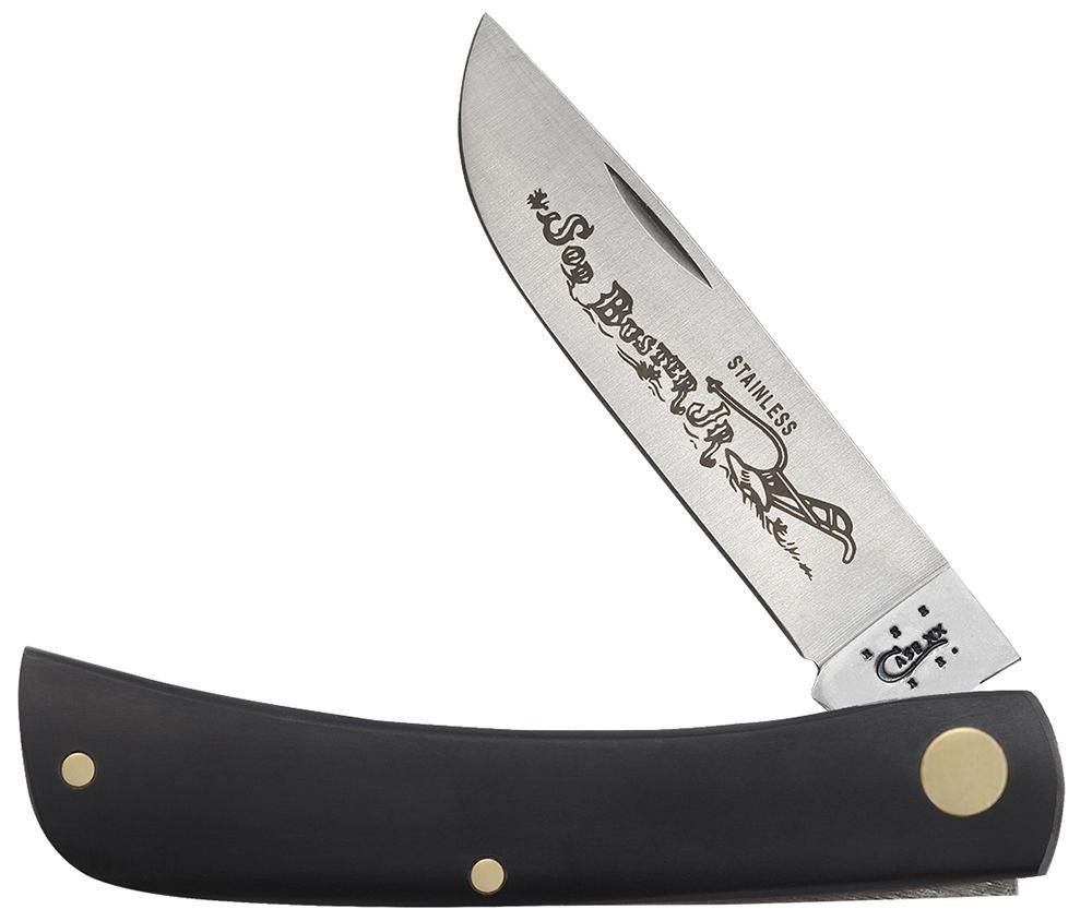 CASE 00095 Jet-Black Synthetic Sod Buster Jr