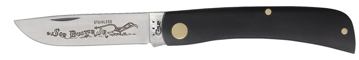 CASE 00095 Jet-Black Synthetic Sod Buster Jr