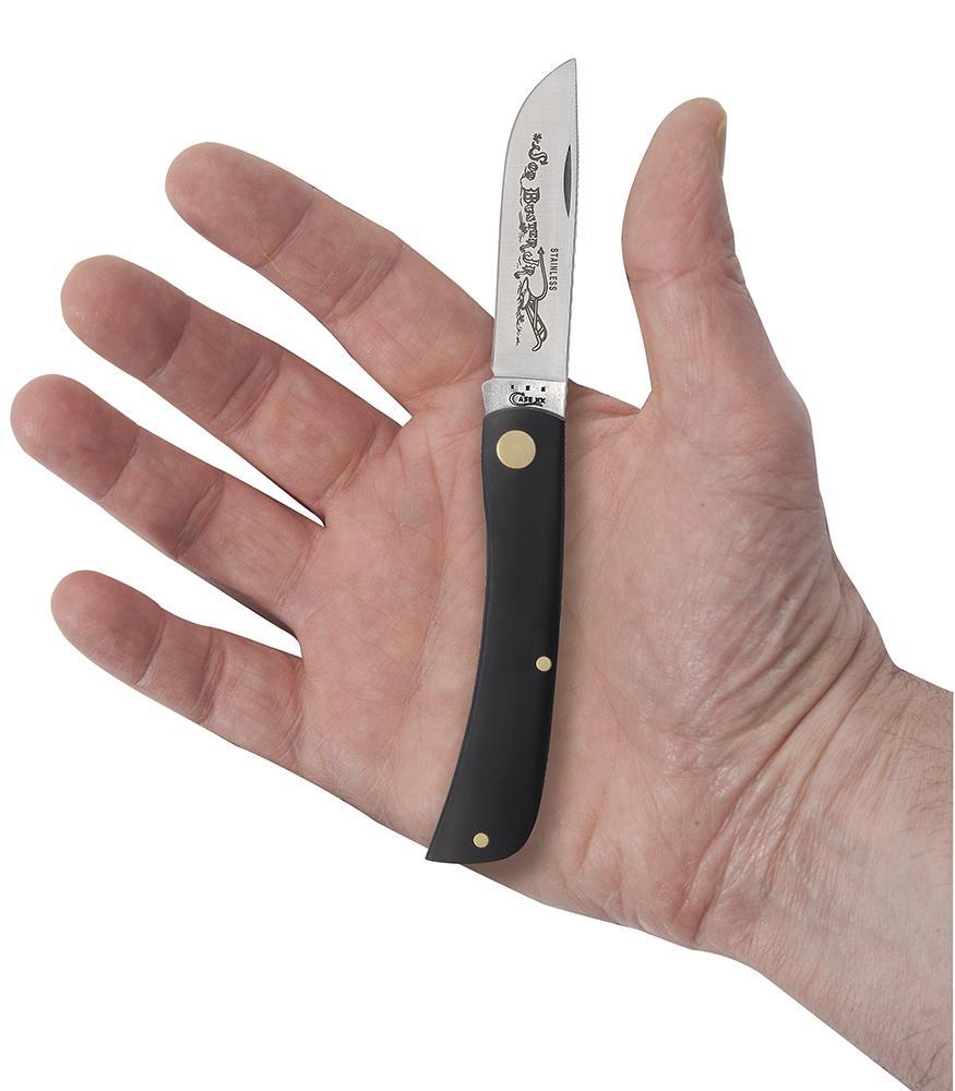 CASE 00095 Jet-Black Synthetic Sod Buster Jr