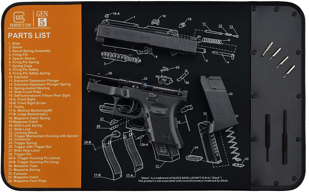 Gun Cleaning Mat / Mouse Pad G5 Glock