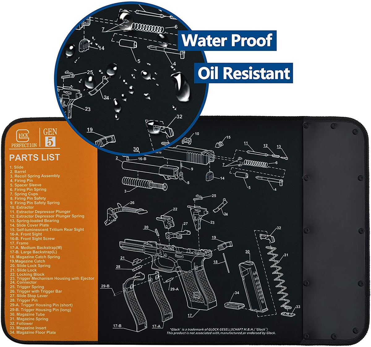Gun Cleaning Mat / Mouse Pad G5 Glock