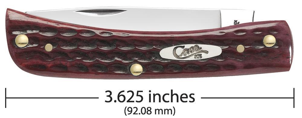 CASE 10304 Pocket Worn Old Red Bone Corn Cob Jig Sod Buster Jr
