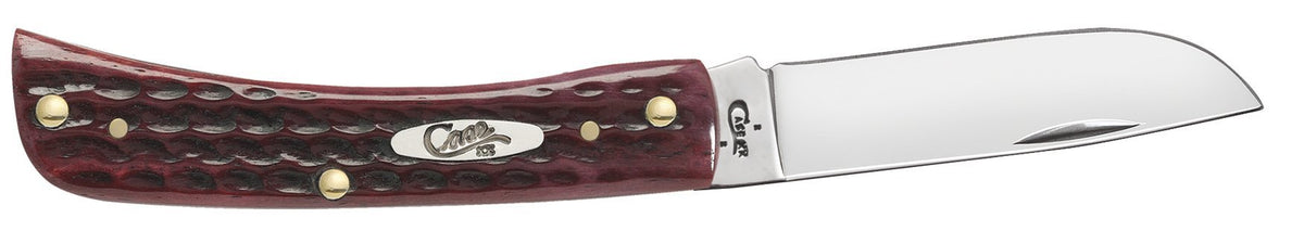CASE 10304 Pocket Worn Old Red Bone Corn Cob Jig Sod Buster Jr