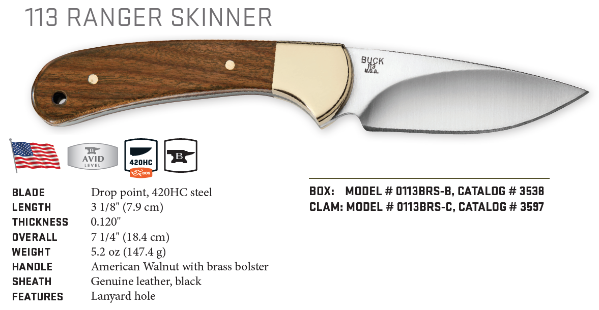 Buck 113 Ranger knife