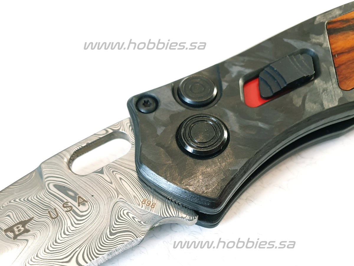 Buck 898CF Limited Damasteel