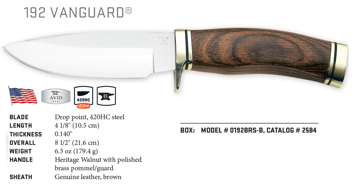 Buck 192 Vanguard knife