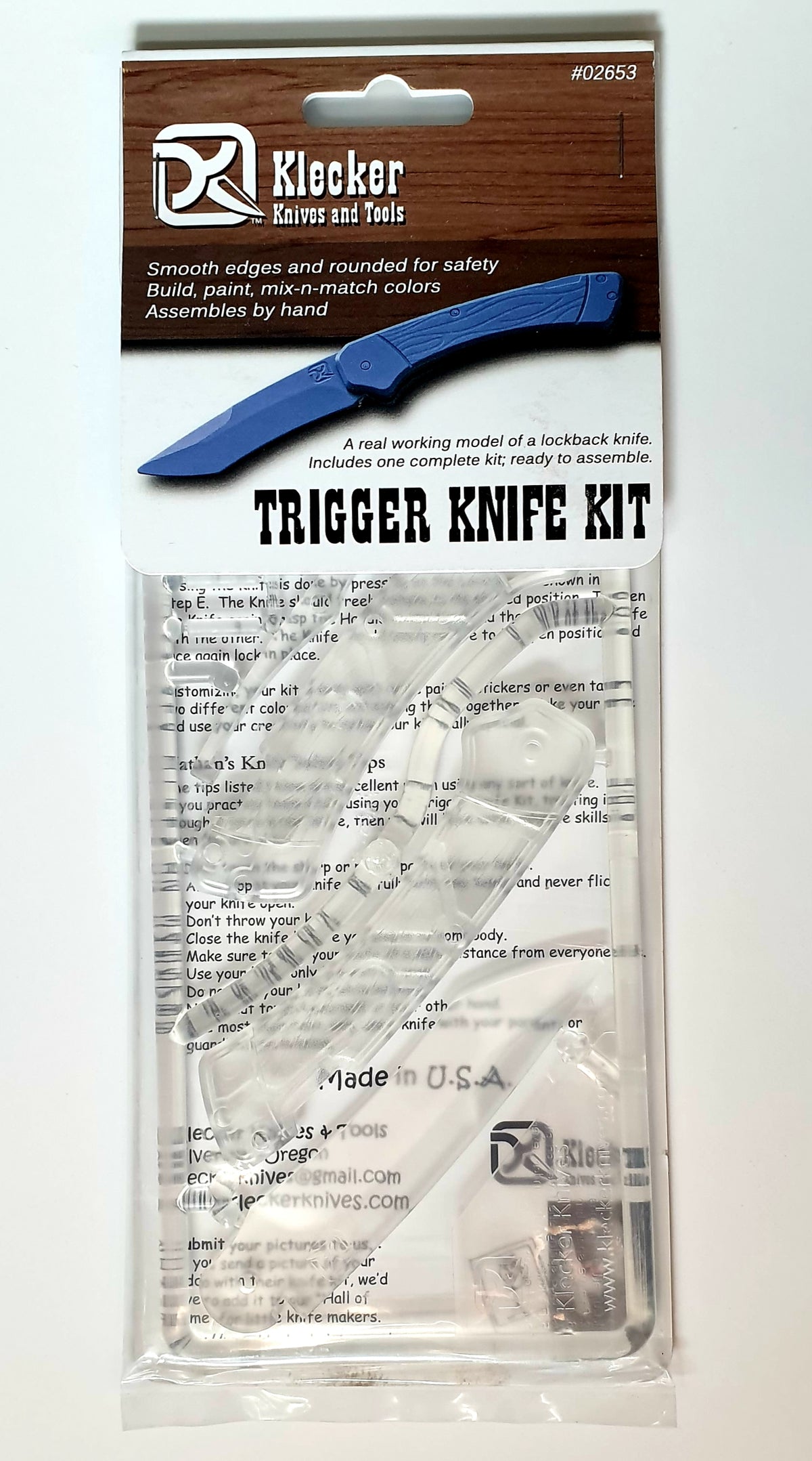 Klecker Trigger Plastic Knife Kit