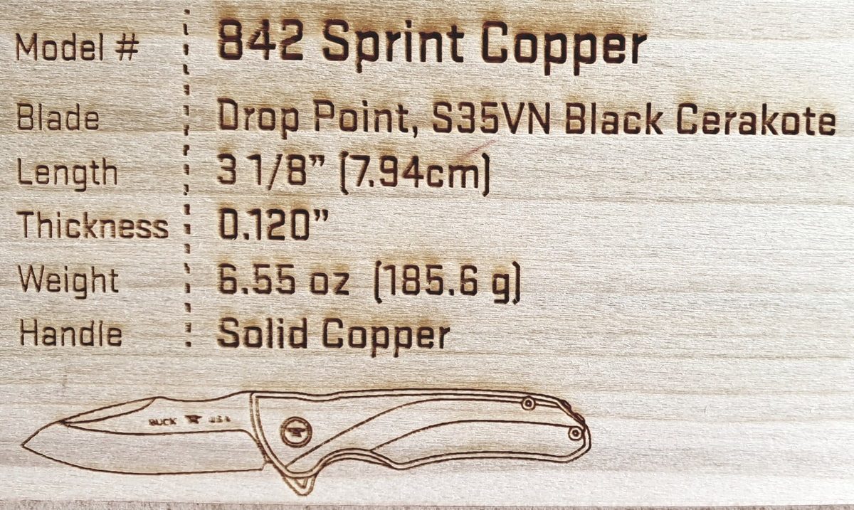 Buck 842 Sprint Copper - Limited