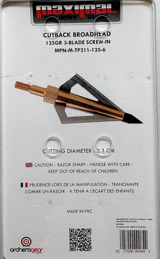 Maximal Broadhead Cut Back رأس سهم