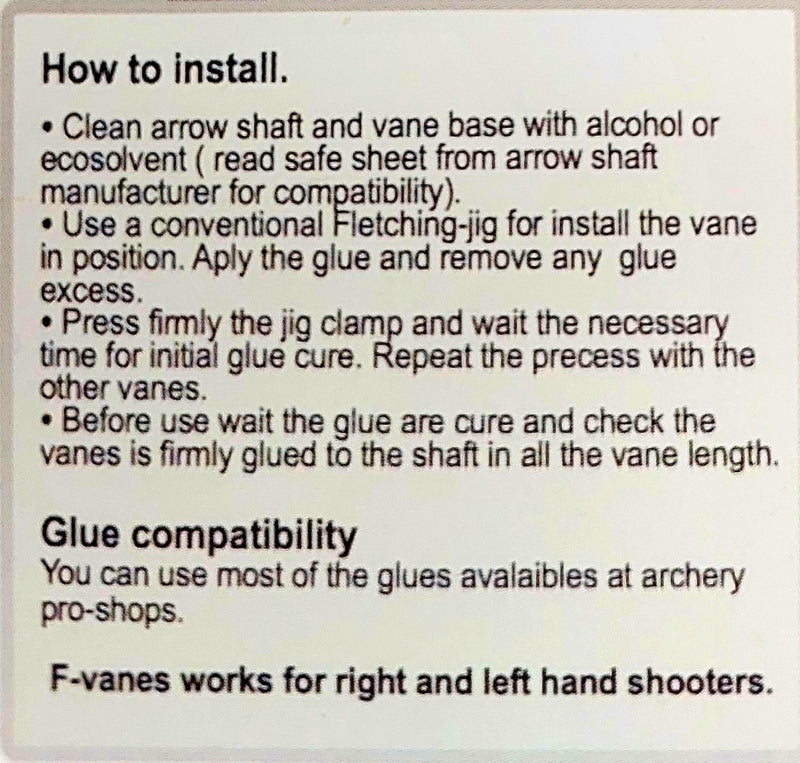 Flex-Archery F43 Vane أجنحة