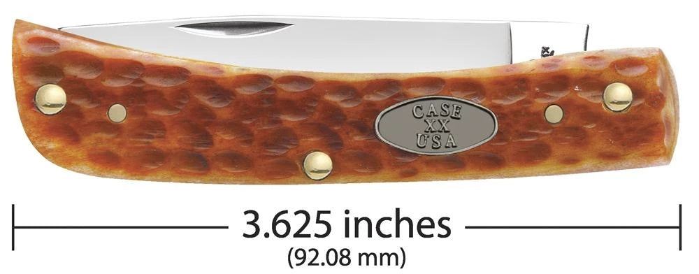 CASE 23003 Pocket Worn Whiskey Bone Standard Jig Chrome Vanadium Sod Buster Jr
