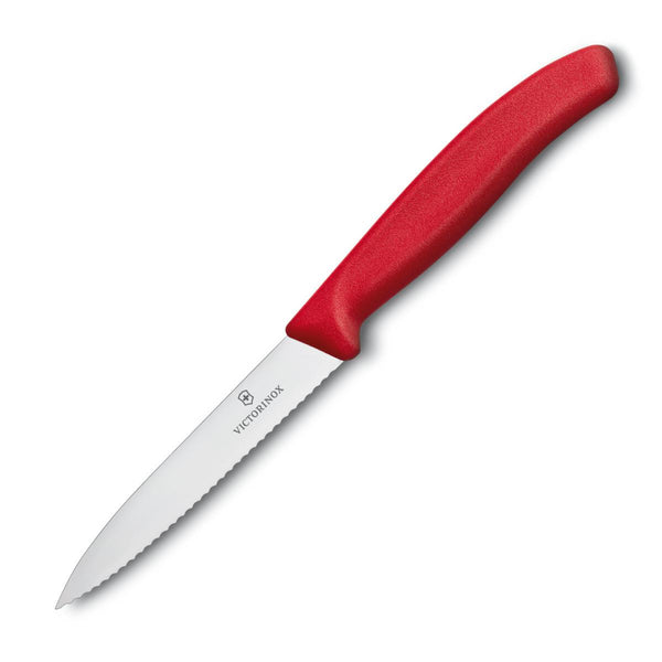 Victorinox Paring Knife 10CM Red Serrated