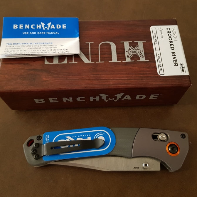 BENCHMADE 15080-1 Crooked River knife