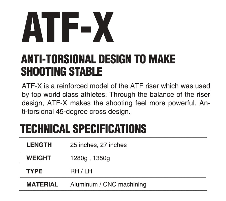 WIAWIS ILF ATF-X Riser مقبض قوس