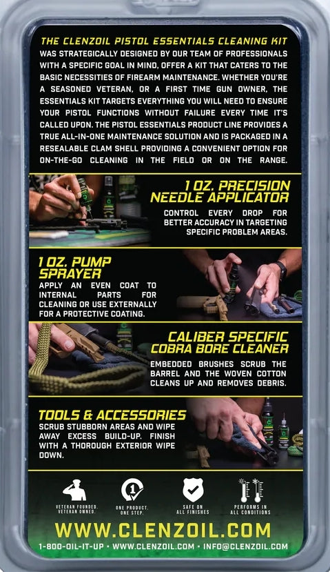 CLENZOIL Pistol Essentials Kit طقم مسدس