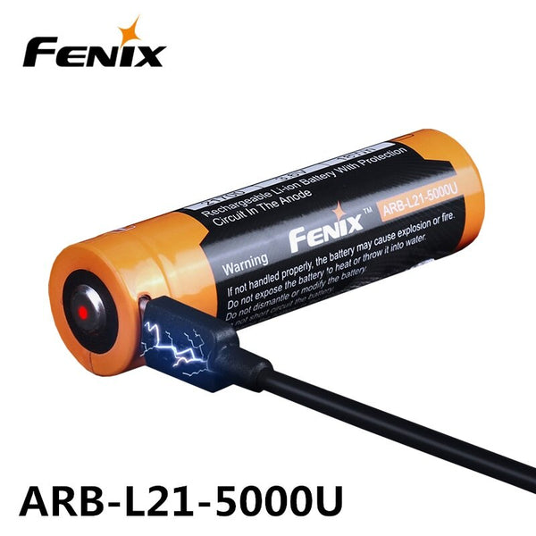 Fenix 21700 USB 5000mah Battery