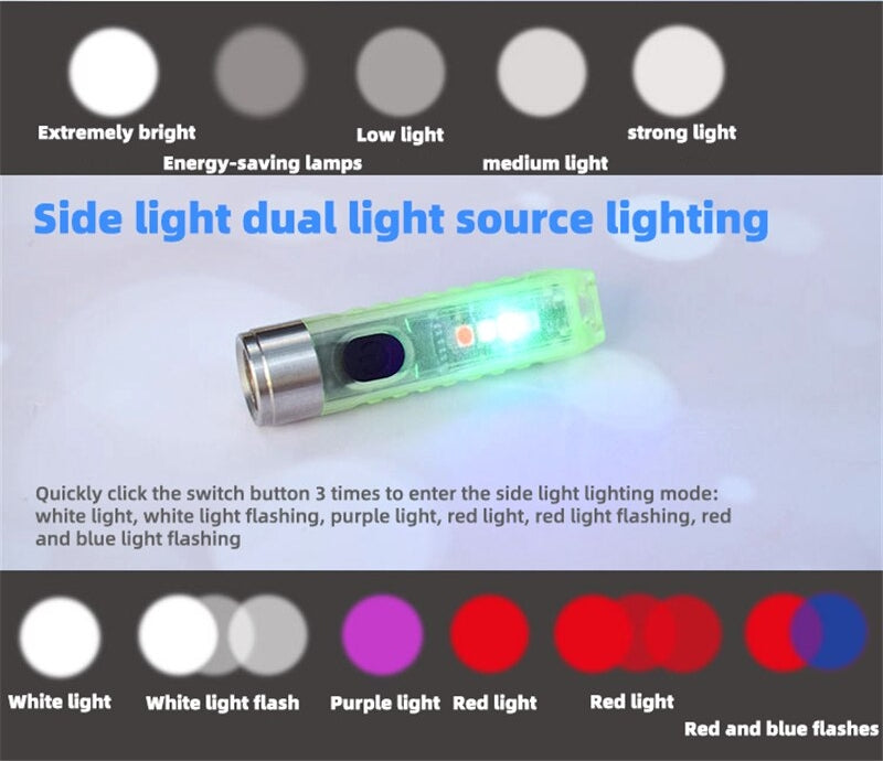 BORUiT Mini LED S11 Flashlight كشاف