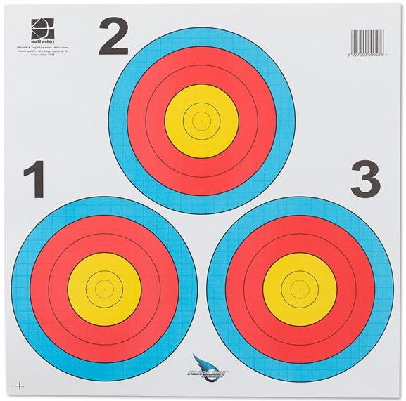 Target Face 40cm 3Spots هدف ورقي ثلاثي