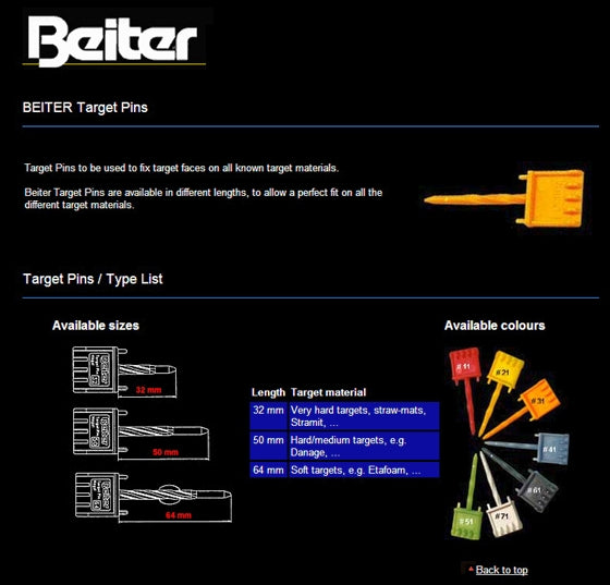 Beiter Target Pin