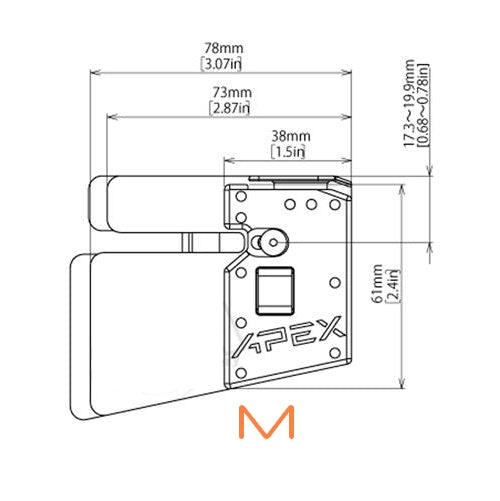 Shibuya APEX FingerTab واقي اصابع