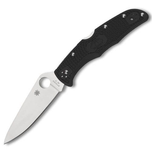 Spyderco Endura 4 BLACK knife (Flat)