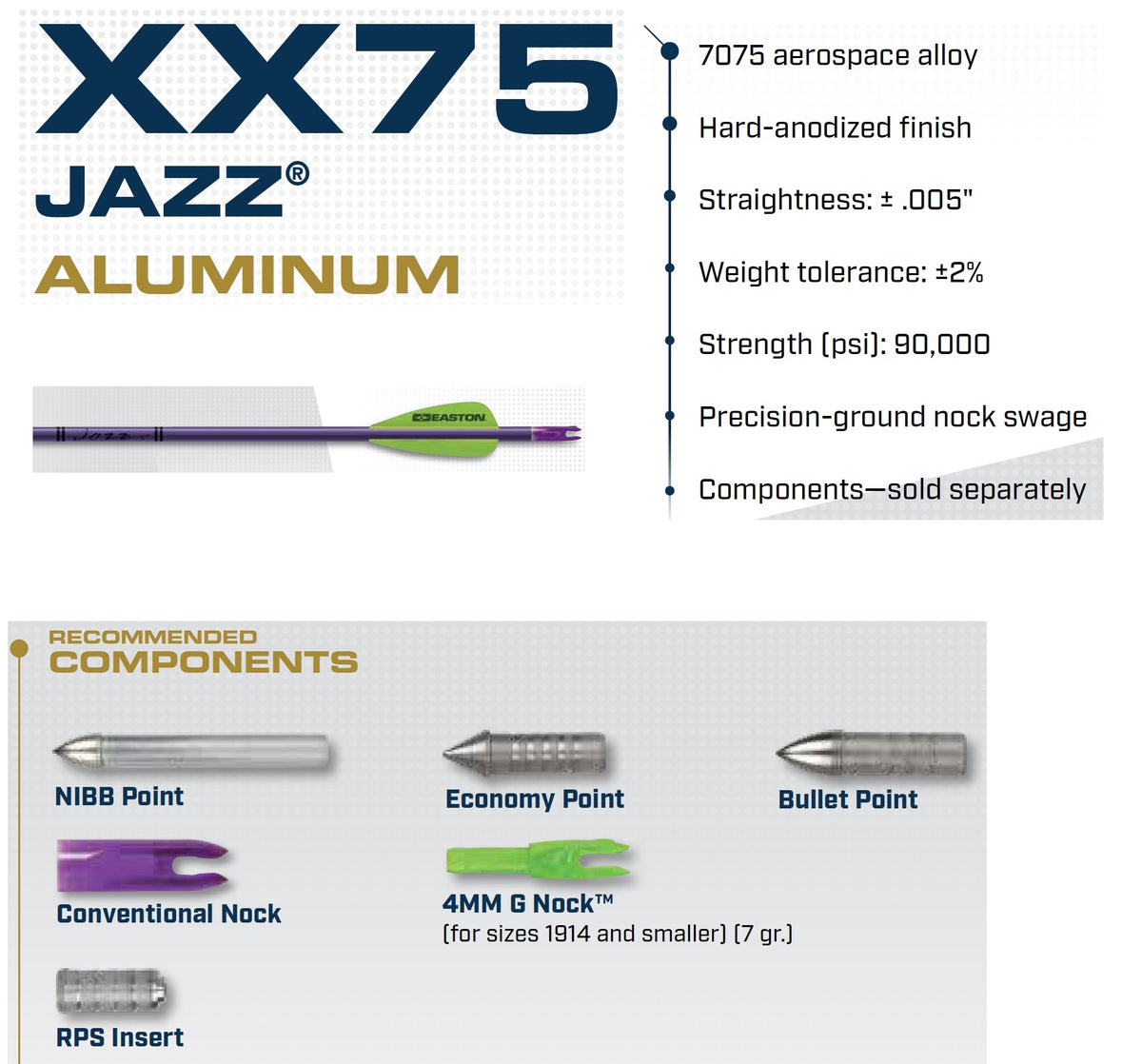 Easton Arrows JAZZ أسهم