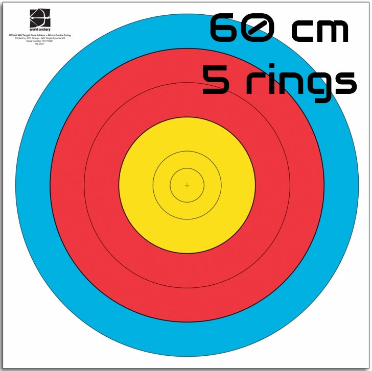 Target Face 60cm 5 Rings هدف ورقي