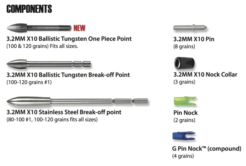 Easton Arrow Shaft X10