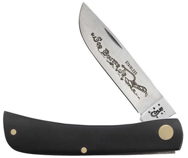 CASE 00095 Jet-Black Synthetic Sod Buster Jr