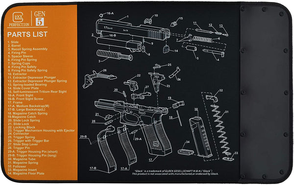 Gun Cleaning Mat / Mouse Pad G5 Glock