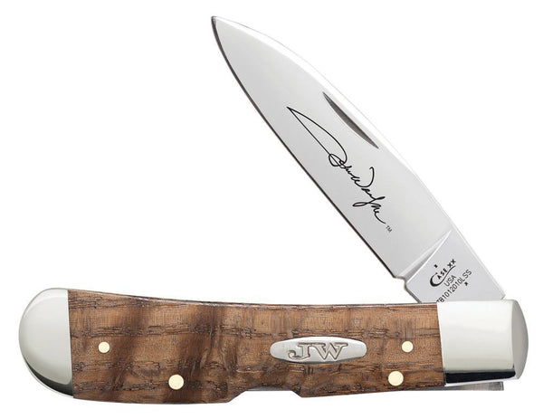 CASE 10704 John Wayne Smooth Curly Oak Tribal Lock