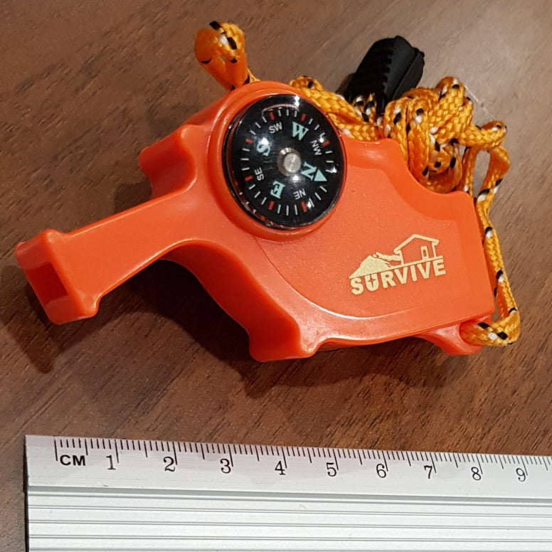 Whistle rescue with compass