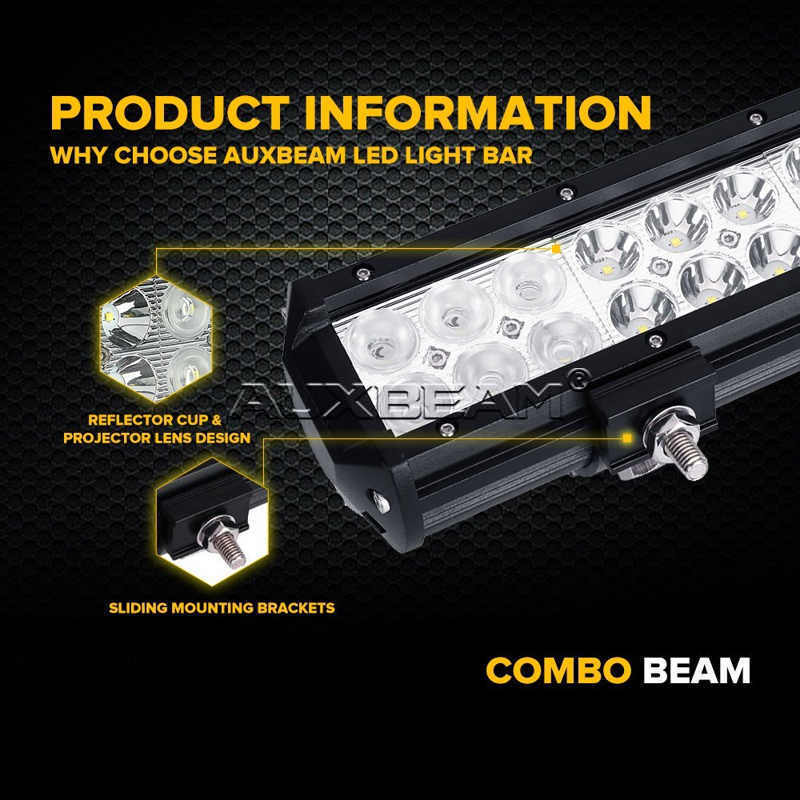 Auxbeam LED 12inch 72W bar
