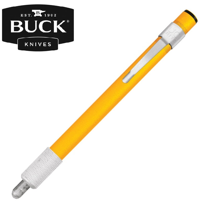 Buck Knife Diamond Sharpener Retractable Pen Style 400 Grit Pocket Clip  97070