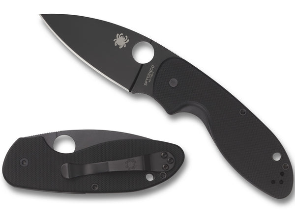 Spyderco Efficient , G-10 , Black Blade knife