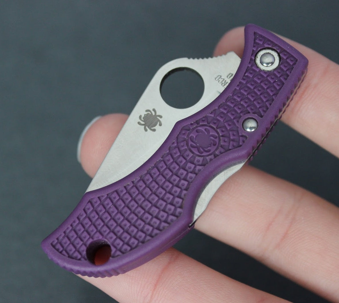 Spyderco LadyBug Purple