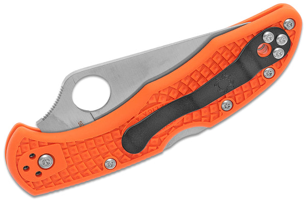 Spyderco Delica 4 Orange knife